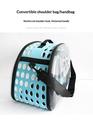 Crossbody pet bag breathable portable cat outdoor bag dog backpack foldable transparent cat bag large capacity travel bag wholesale