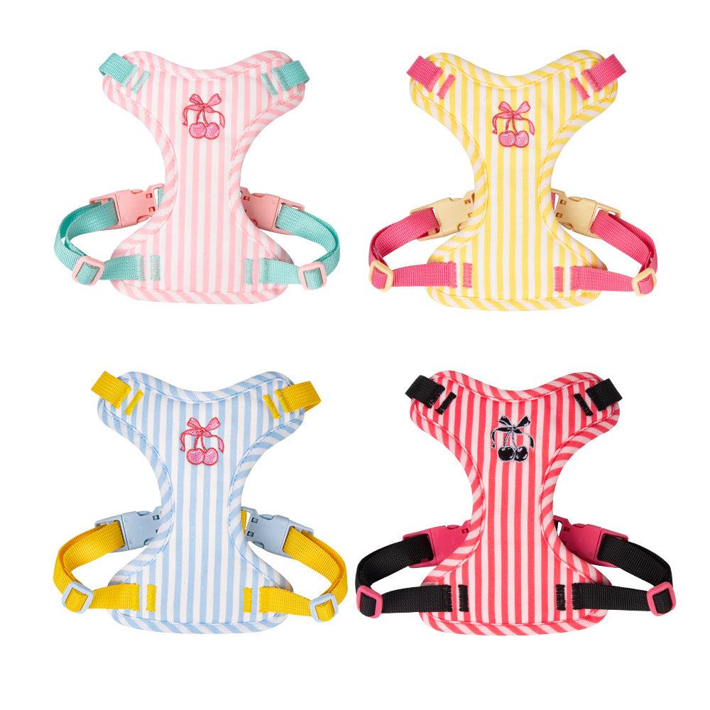 Pet vest-style harness, small dog leash, anti-escape, cute dog rope, small and medium-sized dog leash