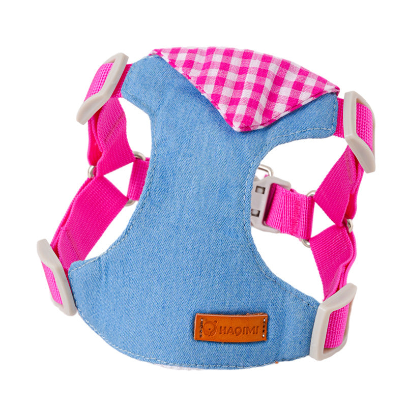 Dog leash, harness, vest style, for small dogs like Bichon Frise and Pomeranian, pet harness, dog leash, pet supplies