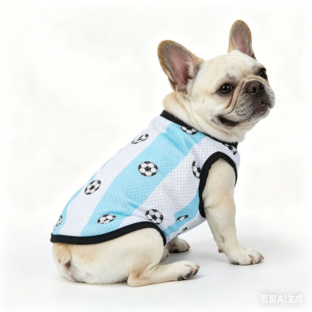 Cross-border hot-selling summer new arrivals World Cup pet jerseys, puppy uniforms, breathable vests, dog clothes