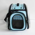 Crossbody pet bag breathable portable cat outdoor bag dog backpack foldable transparent cat bag large capacity travel bag wholesale