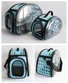 Crossbody pet bag breathable portable cat outdoor bag dog backpack foldable transparent cat bag large capacity travel bag wholesale