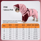 Waterproof raincoat for dogs, four-legged, full-coverage, suitable for large Golden Retrievers, outdoor use, and to protect pets from dirt