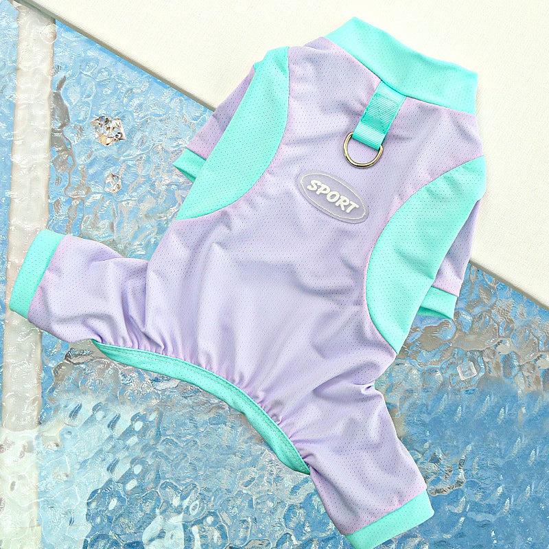 Big Dog Ice Silk Spring/Summer Dog Clothes, Cat Clothes, Cooling Clothes, Sunscreen, Cross-border Golden Retriever Clothes