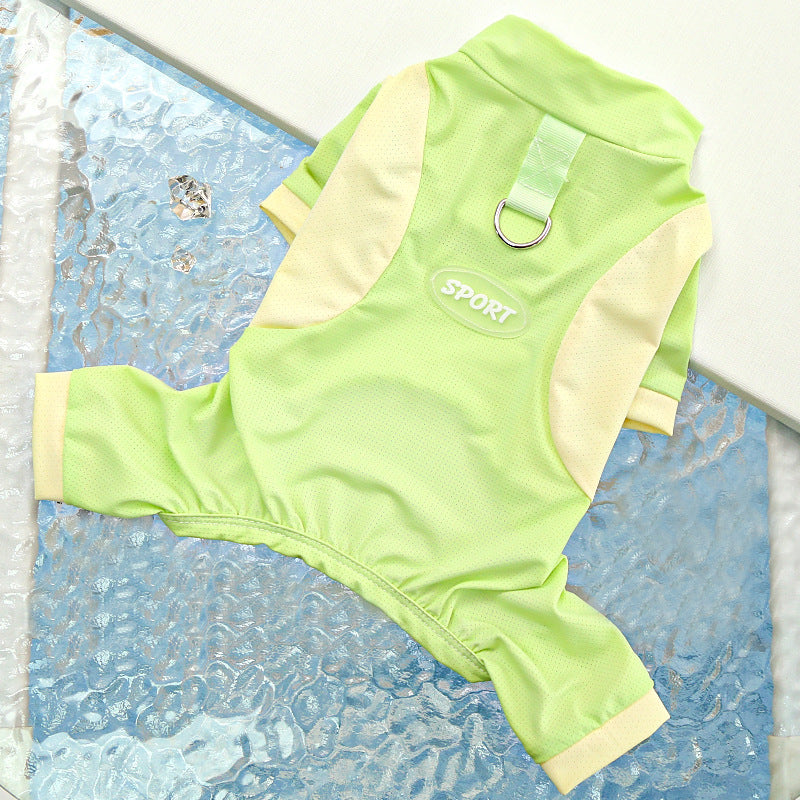 Big Dog Ice Silk Spring/Summer Dog Clothes, Cat Clothes, Cooling Clothes, Sunscreen, Cross-border Golden Retriever Clothes