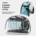 Crossbody pet bag breathable portable cat outdoor bag dog backpack foldable transparent cat bag large capacity travel bag wholesale
