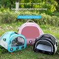 Crossbody pet bag breathable portable cat outdoor bag dog backpack foldable transparent cat bag large capacity travel bag wholesale