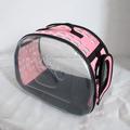 Crossbody pet bag breathable portable cat outdoor bag dog backpack foldable transparent cat bag large capacity travel bag wholesale