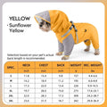 Waterproof raincoat for dogs, four-legged, full-coverage, suitable for large Golden Retrievers, outdoor use, and to protect pets from dirt