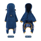 Full-coverage waterproof raincoat for dogs, including Teddy, Pomeranian, and small/medium-sized breeds like Bichon Frise.
