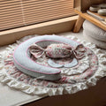 Rabbit dessert tower cat bed with cute plush design